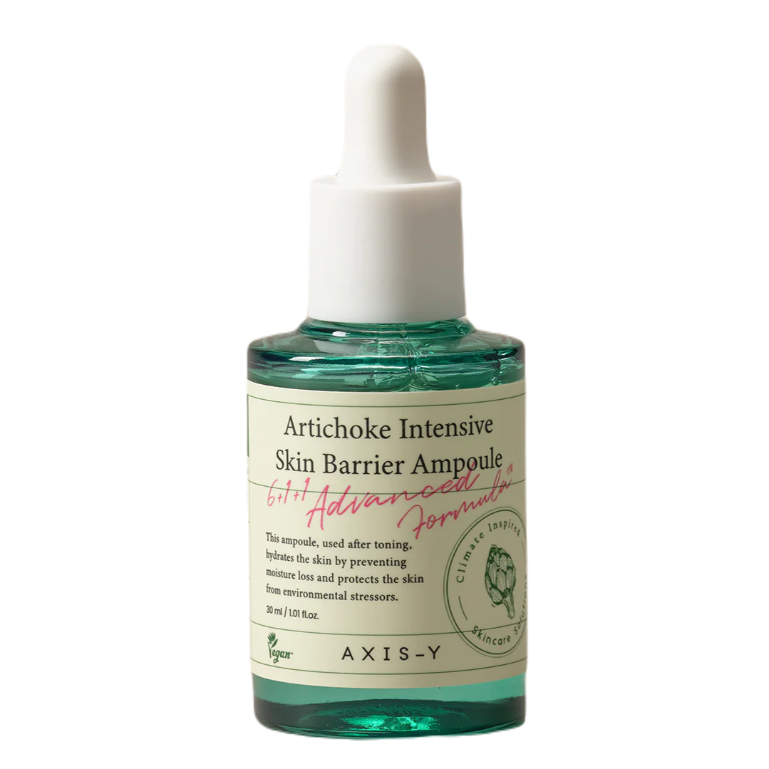 AXIS-Y - Artichoke intensive skin barrier ampoule 30 ml Корейска козметика онлайн, корейска козметика за лице, топ корейска козметика, medicube, medi-peel, ануа, тиртир, медикюб, бюти оф джосеон, пурито, акси-ай, хару хару, нумбузин, токобо