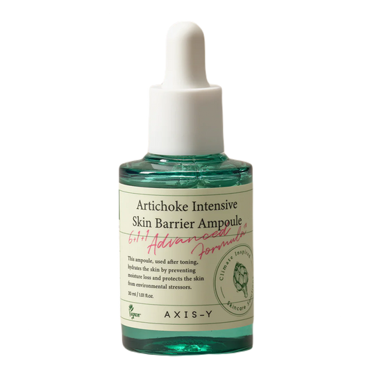 AXIS-Y - Artichoke intensive skin barrier ampoule 30 ml Корейска козметика онлайн, корейска козметика за лице, топ корейска козметика, medicube, medi-peel, ануа, тиртир, медикюб, бюти оф джосеон, пурито, акси-ай, хару хару, нумбузин, токобо
