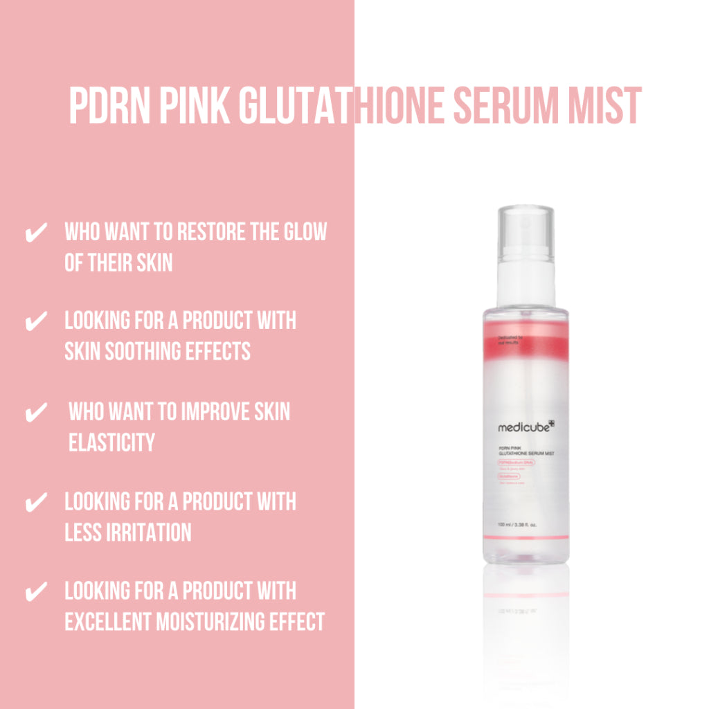 medicube - PDRN Pink Glutathione Serum Mist 100 ml